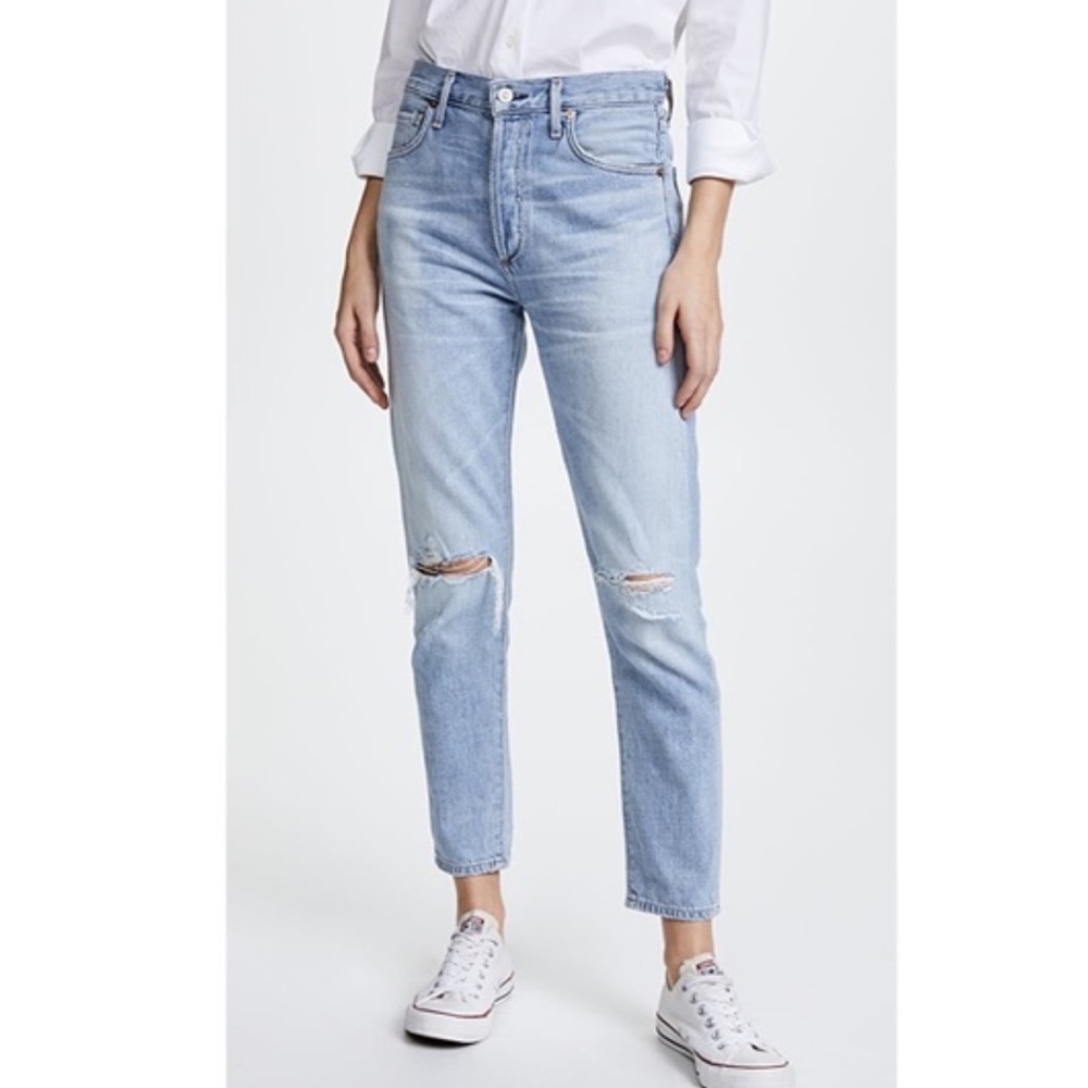 Citizens of Humanity Premium Vintage Liya High Rise Classic Fit Crop Sz 24